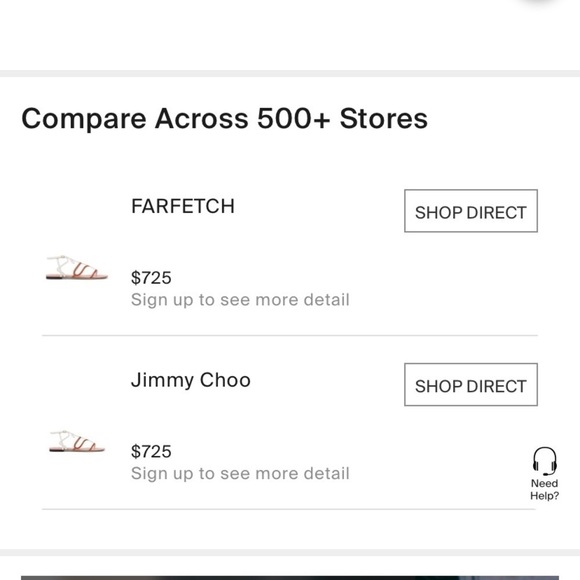 Jimmy Choo Vice coulor-block flat sandal - Picture 8 of 8